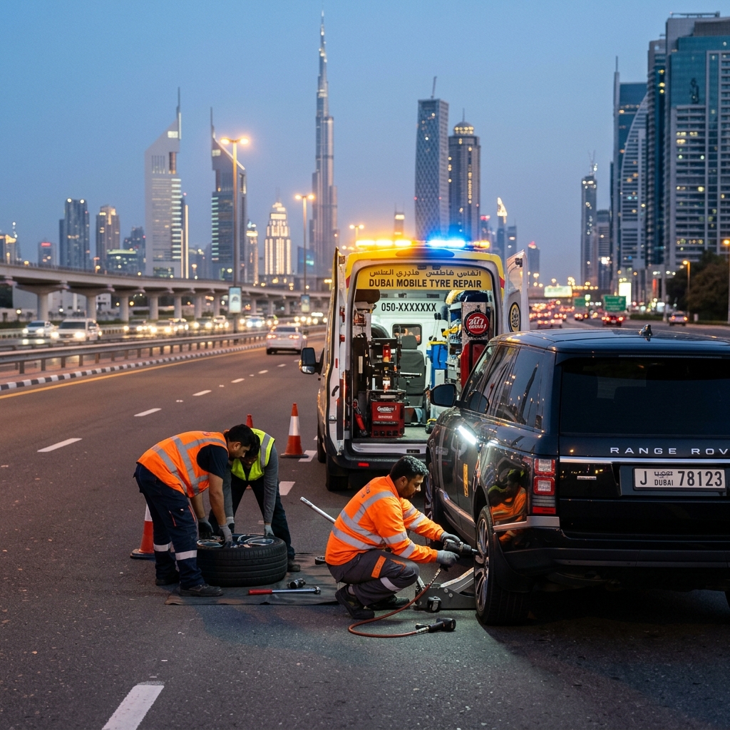 Off-Road Mobile Tyre Repair Dubai
