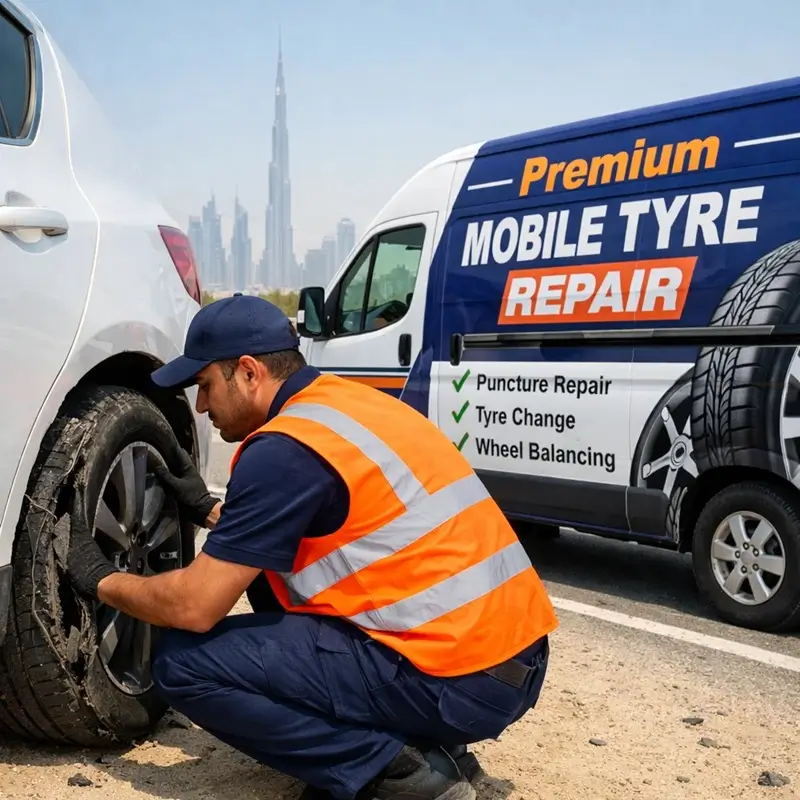 detailed inspection of a damaged tire sidewall